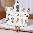 thumbnail image 5 of Cute Dogs Hooded Bath Towel，50"x30" for Ages 3 To 12 Kids, Quick Dry Lightweight Soft Microfiber Hood Beach Towel Cover Up for Kids, 5 of 7