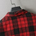 thumbnail image 5 of Tdoqot Mens Long Sleeve Shirts- Spring Button down Casual Flannel Shirt Red Size L, 5 of 9