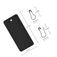 thumbnail image 2 of unbranded 200Ud Etiquetas Colgantes Resistentes Para Oficinas En PVC Negro Con Agujero Para Cuerda, 2 of 8