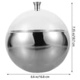 thumbnail image 4 of Cubo de hielo con tapa, doble aislamiento, de acero inoxidable, contenedor para almacenar hielo, 4 of 5