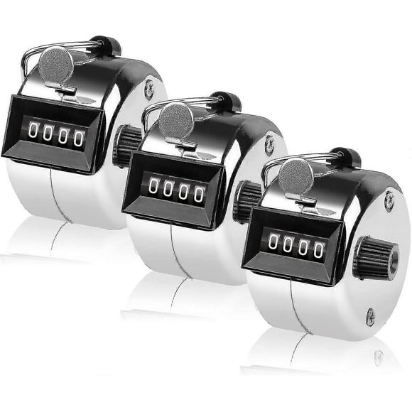 Digit Click Counter - Manual Metal Counter - Clicker to Count, Score Golf3 pcs