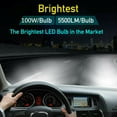 thumbnail image 3 of For Nissan Sentra 2013-2019-Combo H9 H11 White LED Headlight Bulbs High-Low Beam, 3 of 5