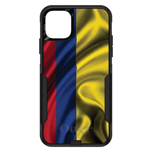 DistinctInk OtterBox Commuter Custom Case for Apple iPhone 15 (6.1" Screen) - Show Your Love of Colombia - Raised Bezel Screen Guard