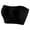 Black, variant on Strappy Bandeau Bikini Top Seamless Wireless Shaped Tubetop with Inner for Summer Wear Black L