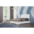 thumbnail image 3 of Whiteline Modern Living White Anna Contemporary High Gloss Lacquer Bed - Queen, Slat Kit Included, 3 of 8