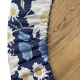thumbnail image 5 of Ambesonne Floral Fitted Round Tablecloth, Spring Wildflower Meadow, 56"- 60" Diameter, Blue White Night Blue, 5 of 5