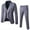 Grey, variant on Vest for Men Fashion Men'S Fashion Suit Jacket + Vest + Suit Pants Three Piece Suit