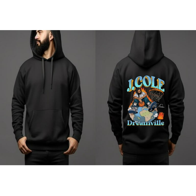 J Cole Dreamville Hoodie J Cole Shirt Rap Hip Hop J Cole Merch Gift For Women And Man Unisex Hoodie Unisex Hoodie for Men and Women up to Size 4XL Walmart