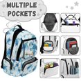 thumbnail image 5 of KUIFORTI Blue Turtle Girls Backpack Kids Bookbag Durable Polyester with Adjustable Straps Side Pockets Suitable for Elementary Students, 5 of 7