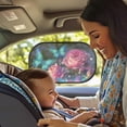 thumbnail image 2 of Yuyamidu Blue Butterfly Car Window Sunshades Pink Rose Vehicle Rear Window Sun Shade 2 Packs UV Rays Sun Protection Auto Side Window Cover Car Interior Accessories, 2 of 7