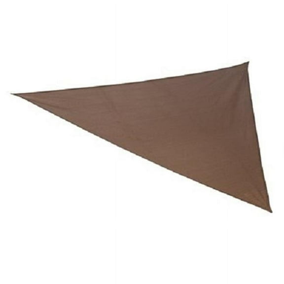 Coolaroo Ready to Hang Shade Sail Triangle 90% UV Block, 16'5"; Mocha