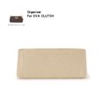thumbnail image 5 of Organizador de bolso pequeño para mujer, compatible con Eva Clutch, con bolsillos para teléfono, bolsa de artículos de tocador, forro de fieltro, bolsa interior moldeadora, 5 of 5
