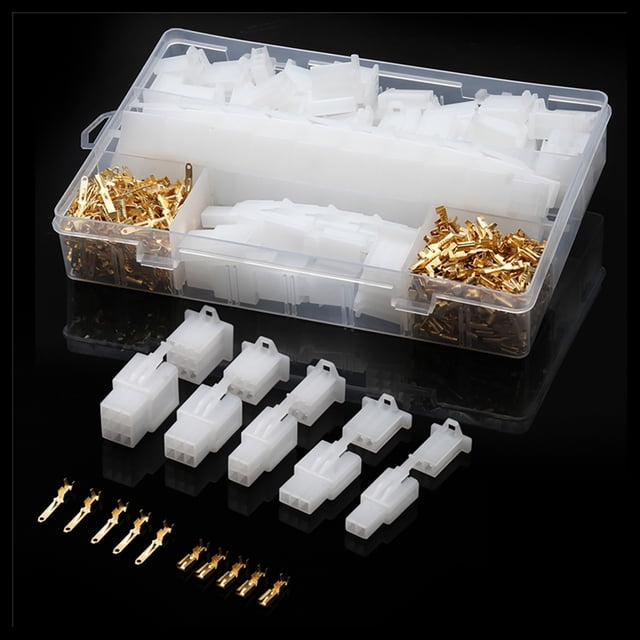 TFixol 580PCS Car Moto 50Sets Auto Electrical 2.8mm 2 3 4 6 9 Pin Wire Cable Connector Terminal with Storage Box