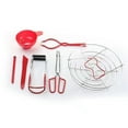 thumbnail image 1 of Shengyu Canning Kit,7 Pieces Stainless Steel Canning Bath/Pressure Canner Hard and durable Starter Tools Can Clip, Funnel,Jar RED, 1 of 6
