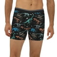 thumbnail image 2 of Men'S Boxer Briefs, Cool Dinosaur Soft And Breathable Mens Underwear Boxer Briefs With Widen Waist, 2 of 2