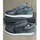thumbnail image 2 of Ni - ke Ni - ke Air Jordan 1 Low SE GS Off Noir Black White FB9908-001 Size 7 Y, 2 of 5