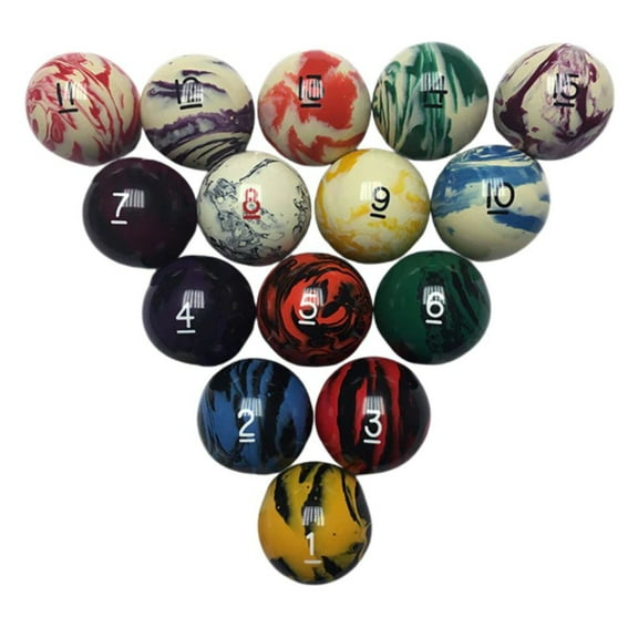 Individual Marbleized Regulation Billiards Ball