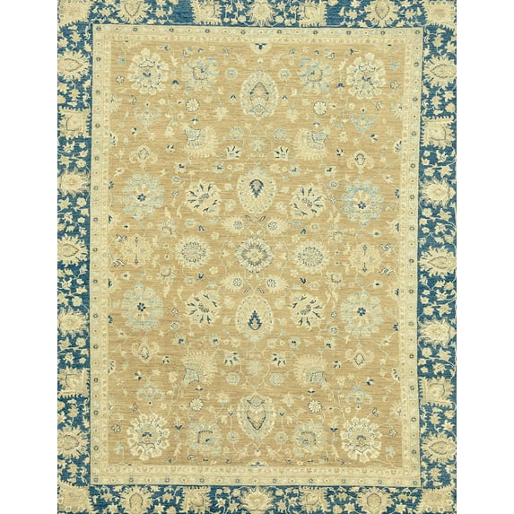 Ahgly Company Indoor Rectangle Abstract Copper Green Oriental Area Rugs, 2' x 3'