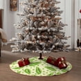 thumbnail image 4 of Balery Green Peas Printed Christmas Tree Skirt , Merry Christmas Party Christmas Tree Decoration,Adjustable Tree Skirt-48", 4 of 6