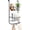 Black, variant on 2-Tier Basket Over The Door Organizer, Metal Shower Caddy Hanging with 2 Baskets and 6 Hooks, Bathroom Organizers and Storage, for Bedroom, Pantry, 11.8" L x 5.1" W x 24.2" H