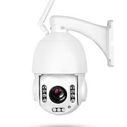 Outdoor PTZ Camera, Auto Tracking, Auto Focus, Full HD 5 Megapixel, Wireless WiFi Connection, 20X Optical Zoom, Color Night Vision, AI Human Detect, Motion Sound Alarm with Floodlights, 2-Way Audio