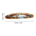 thumbnail image 4 of Unique Bargains 1 Pc Hair Snap Clip Fashion Hair Clips Lake Blue Coffee Color, 4 of 5