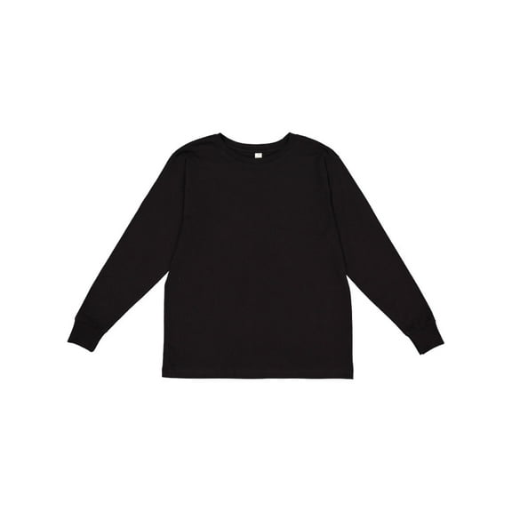 Youth Fine Jersey Long-Sleeve T-Shirt BLACK XS