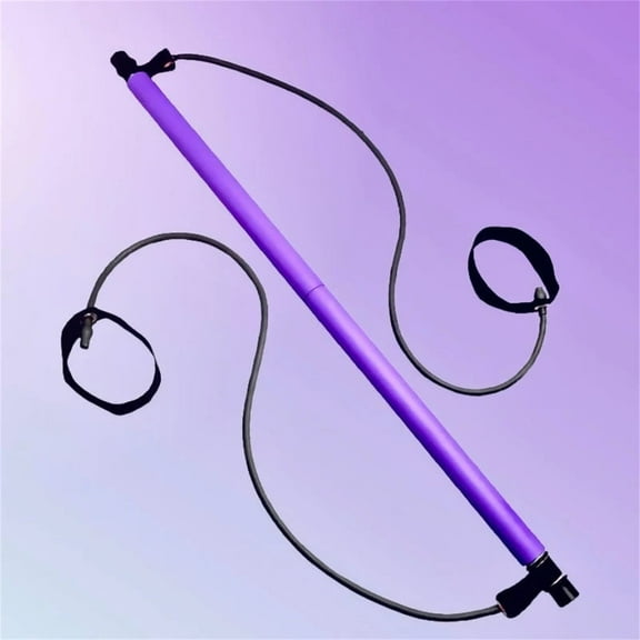 Holloyiver Multifunction Pilates Bar Kit with Resistance Bands for Working Out, Core Strength Fitness Gym Resistance Band Bar Kit Ideal for Home Total Body Workout