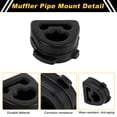 thumbnail image 4 of Soporte de Escape Muffler Único para Volkswagen Sagitar 2012-2014 para Volkswagen Bora 2013-2015 Reemplazo del Aislador del Soporte de Escape 1404920144 Goma Negra 2pcs, 4 of 6