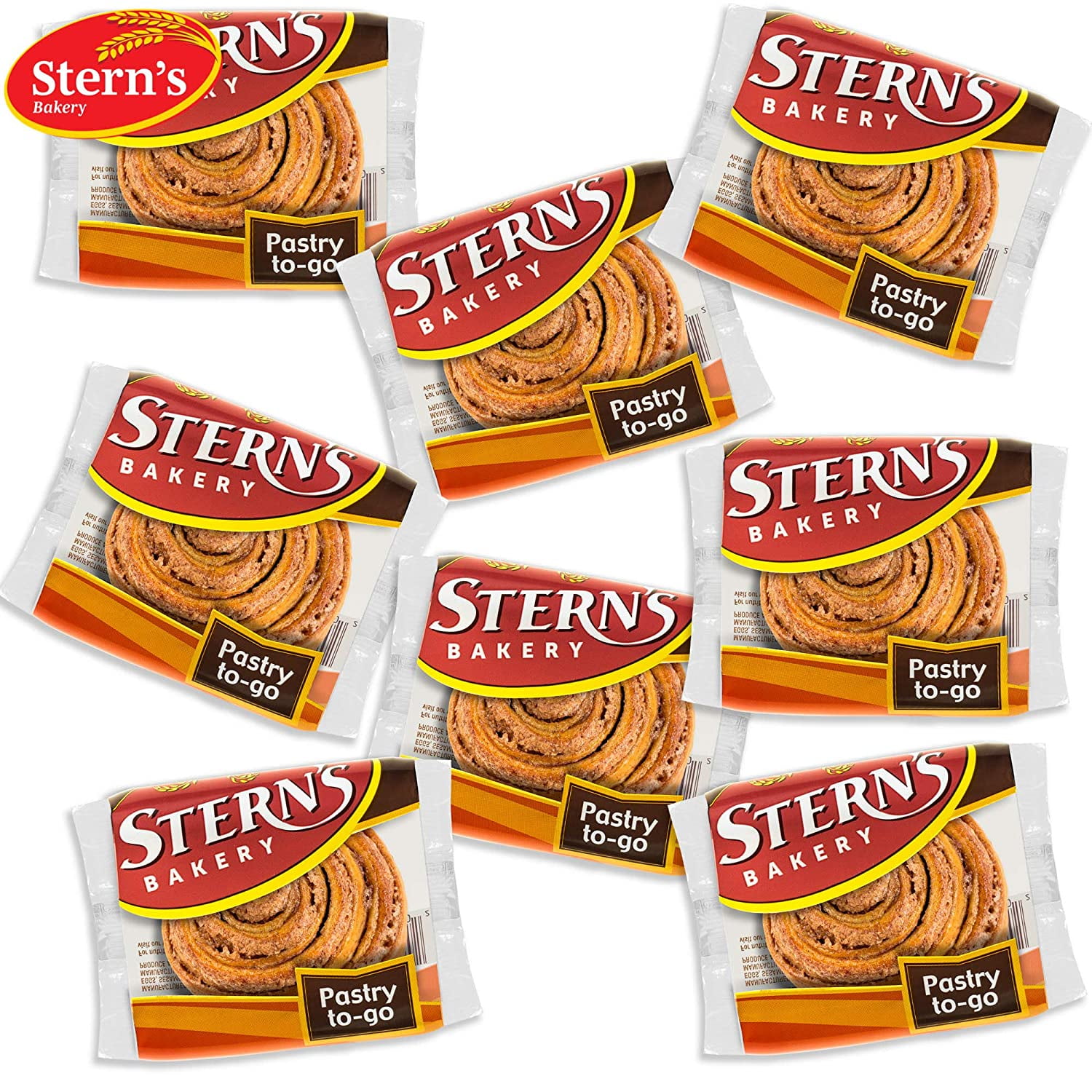Stern’s Bakery Snack Packs 8 Cookies Individually Wrapped Cinnamon