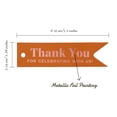 thumbnail image 5 of Inkdotpot Real Rose Gold Foil Thank You For Celebrating With Us Bridal Shower Tags Favor Hang Paper Tags 50 Pieces, 5 of 6