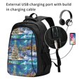 thumbnail image 2 of Daiia Christmas Tree Pattern USB Charging Backpack for Men and Women, Anti-Theft Backpack,Travel Backpack,School Backpack,College Backpack,Laptop Backpack, 2 of 7