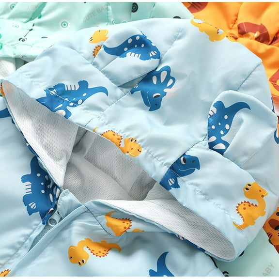 Gubotare Coat For Baby Boy Boys Hooded Down Coats Winter Warm Jacket Solid Puffer Coat,Blue 12-18 Months