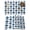 Blue, variant on Green Purple Plaid Placemats Set of 12 Modern Geometric Minimalist Checkered Place Mats Indoor Wipeable Table Mats Washable Dining Table Placemats for Kitchen Holiday Party Home Decor 13x19 Inch