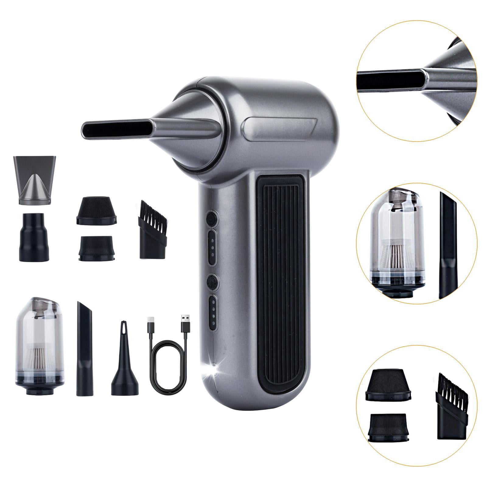 Dualoai Electric Air Duster Dust Blower for Computer Keyboard Sofa Car Interior 2000mAh