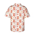 thumbnail image 3 of Daiia Squirrel And Maple Leaf Hawaiian Shirt for Men Gentle Cotton Regular Short Sleeve Casual-X-Large, 3 of 9
