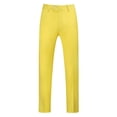 thumbnail image 2 of Men's Business Casual Zipper Pockets Lightweight Skinny Suit Pants Solid, 2 of 4
