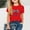 Red, variant on Generic Girls 4th of July Coquette Cherry Shirts Short Sleeve USA Flag Graphic T-Shirt Independence Day Blouse for 2-13 Years