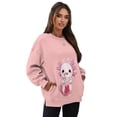 thumbnail image 7 of HELLHERO Axolotl Print Women Sweatshirt Trendy Oversized Crew Neck Pullover Tops Long Sleeve Sweatshirt Fall Travel Tops Size L, 7 of 7