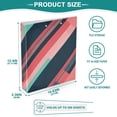 thumbnail image 3 of FORMRS 3 Ring Binder 1.5 inch with Pockets Clip Board 200 Sheets Capacity, Pink Geometric, 3 of 8