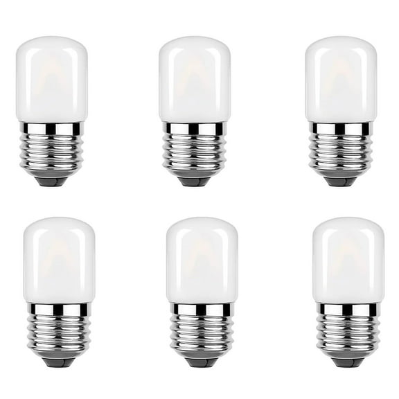T28 LED Bulbs 1W, E26 Base, Frosted Mini Edison Light, 2700K Warm White, 10W Equivalent, 80LM, Non-Dimmable, 4-pack
