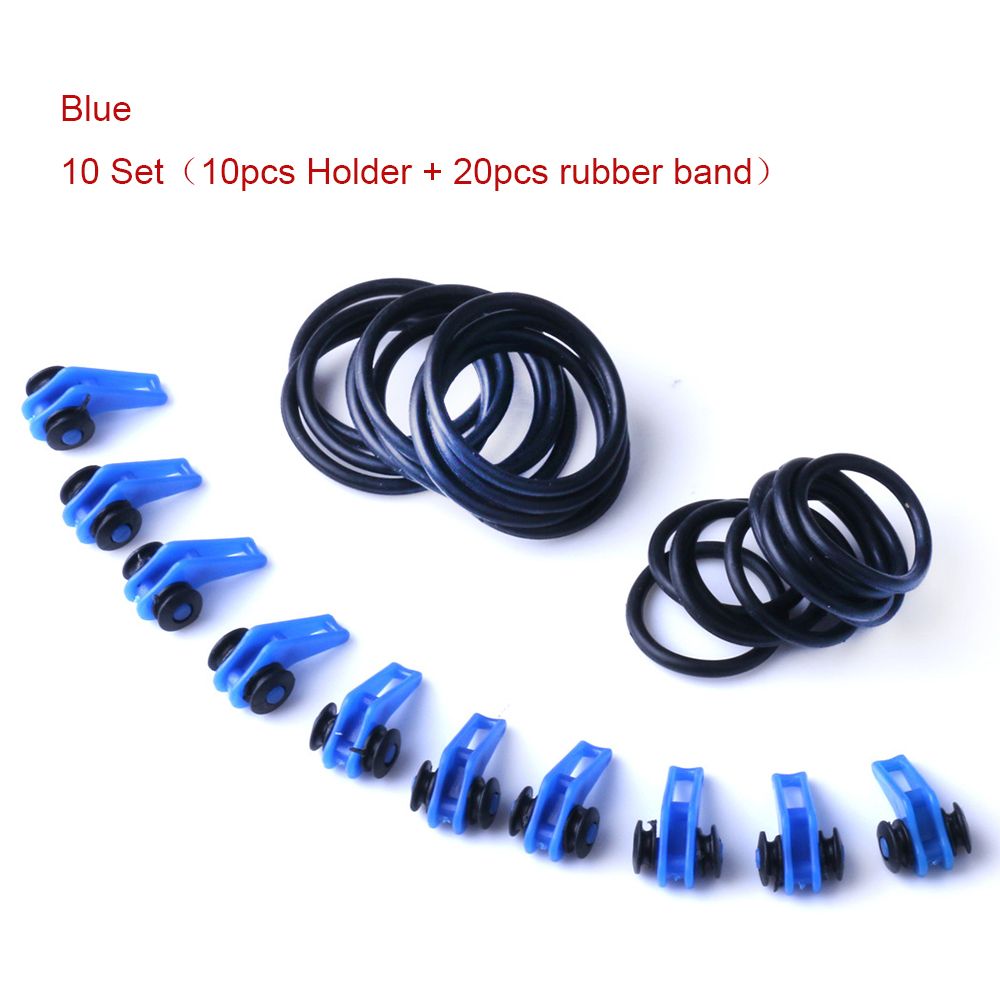 10 Set New High Quality Jig Plastic Rubber Fishing Gear Hook Secure
