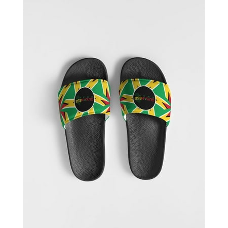 

Guyanese Swag Guyana Flag Artistic Women s Slide Sandal