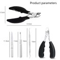 thumbnail image 2 of Cortaúñas para uñas gruesas, cortaúñas para uñas encarnadas, kit de pedicura de 5 piezas de alta resistencia para hombres y mujeres, 2 of 8