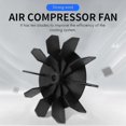 thumbnail image 2 of Replacement 0.5" Inner Bore 10 Impeller Air Compressor Motor Fan Blade Black, 2 of 5