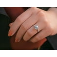 thumbnail image 3 of Kobelli 14k Gold Cushion Forever One Moissanite Floating Halo Ring DEF/VS, GH/I, 3 of 5