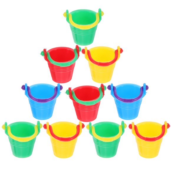 10 Uds. De cubos en miniatura, modelos de Mini casa, Mini cubos decorativos, Mini cubos de agua