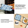 thumbnail image 4 of Dolphins in Sea 5 Pcs Kitchen Set Heat Resistant Oven Mitts and Non-Slip Pot Holders with Adjustable Cooking Apron, 4 of 6