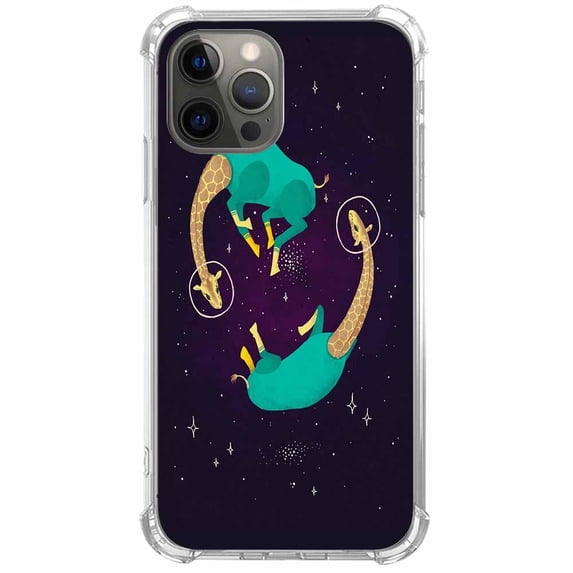 Space Giraffe Case for iPhone 11 Pro Max ,Aesthetic Art Design Pattern TPU Shock Proof Cover Case