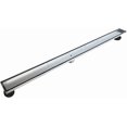 thumbnail image 2 of Linear Shower Drain with Tile Insert Grate Professional Brushed Stainless Steel Rectangle Shower Floor Drain Linear Drain with Leveling Feet Hair Strainer, 2 of 9